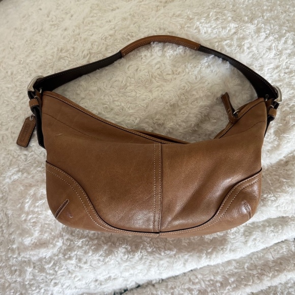 Vintage COACH Large Soho British Tan Leather Hobo 9464 GORGEOUS - Picture 1 of 8